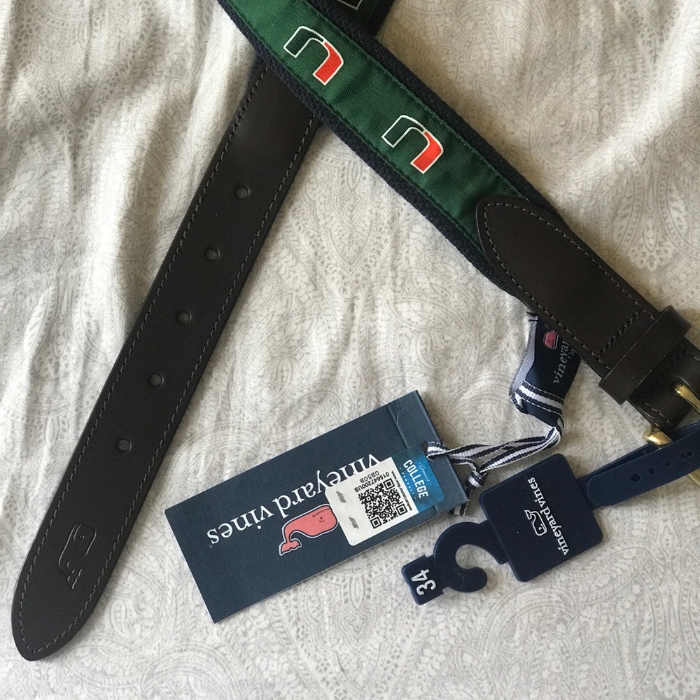 University of Miami Vinyard Vibes Belt
